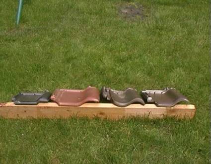 Slika: Od leve proti desni kritina št.1 do št. 4